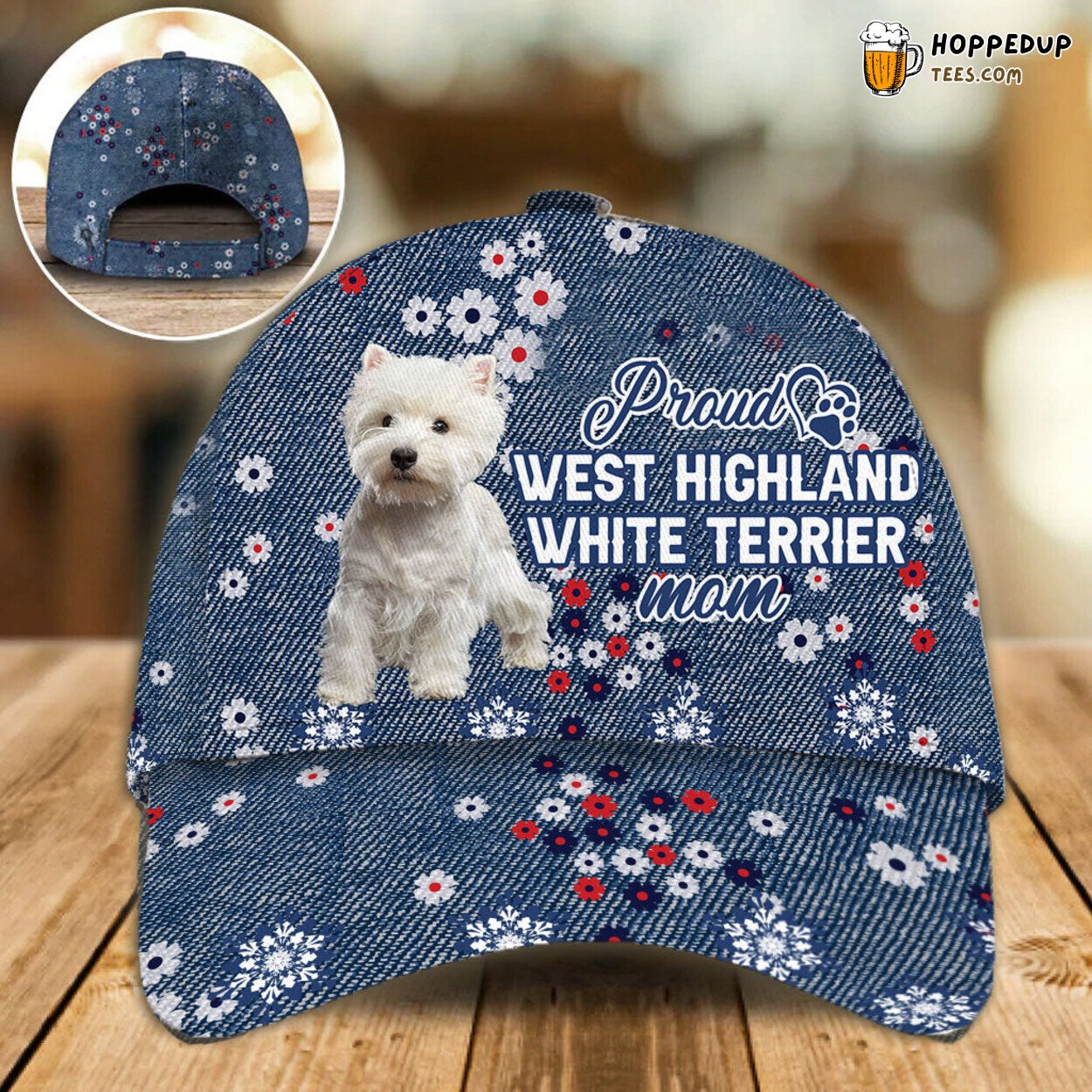 West Highland Terrier Dog Mom Classic Baseball Cap Hat Design West Highland Terrier Dog Mom Classic Baseball Cap Hat Design