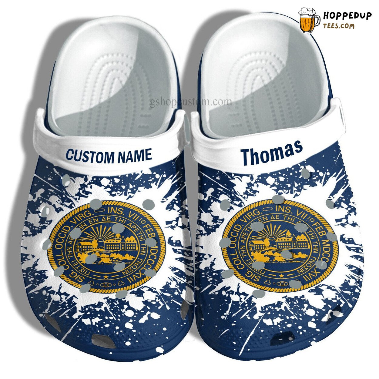 West Virginia University Grad Custom Croc Shoes Unique Gift