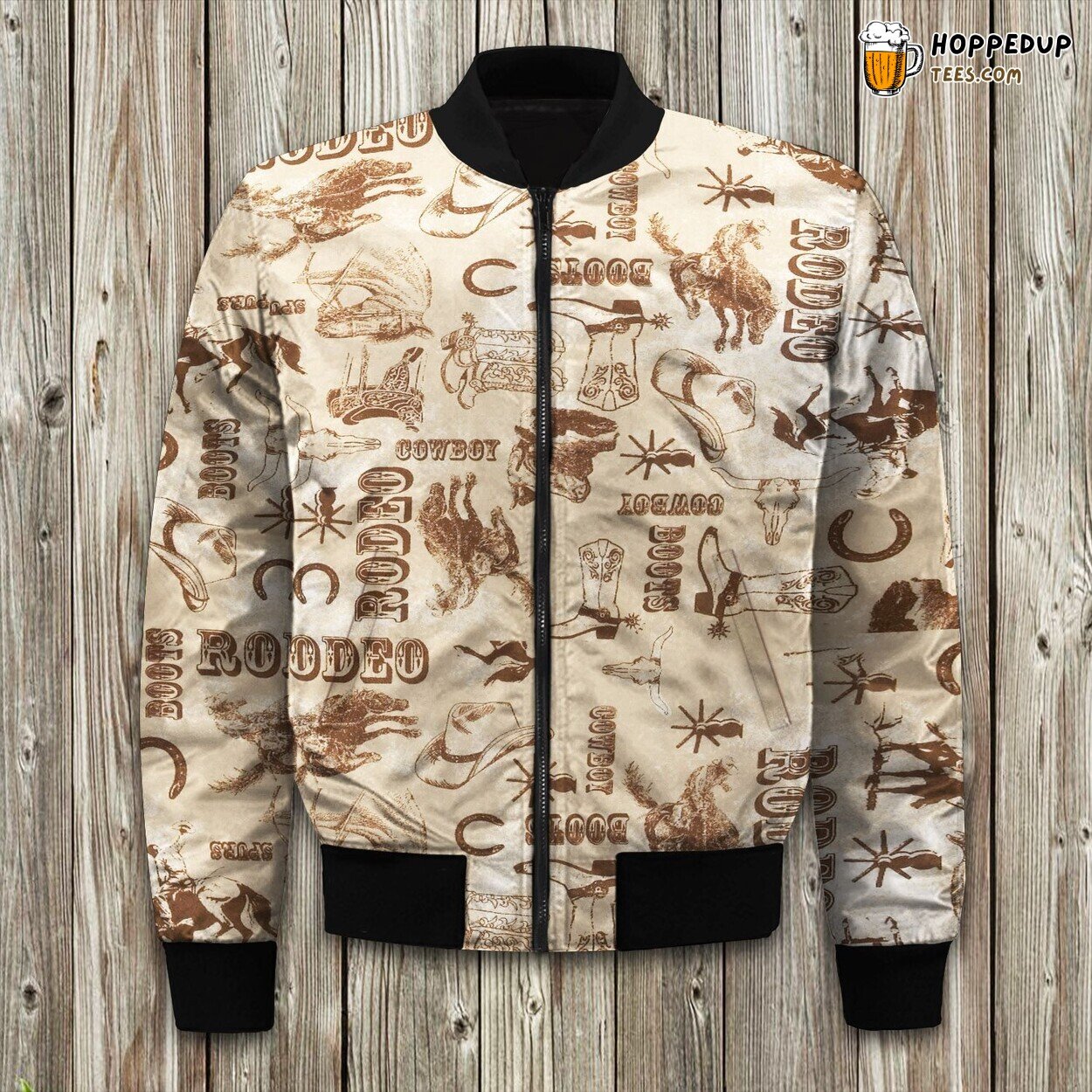 Western Cowboy Edition Two Winter Bomber Jacket Rugged Ranch Style