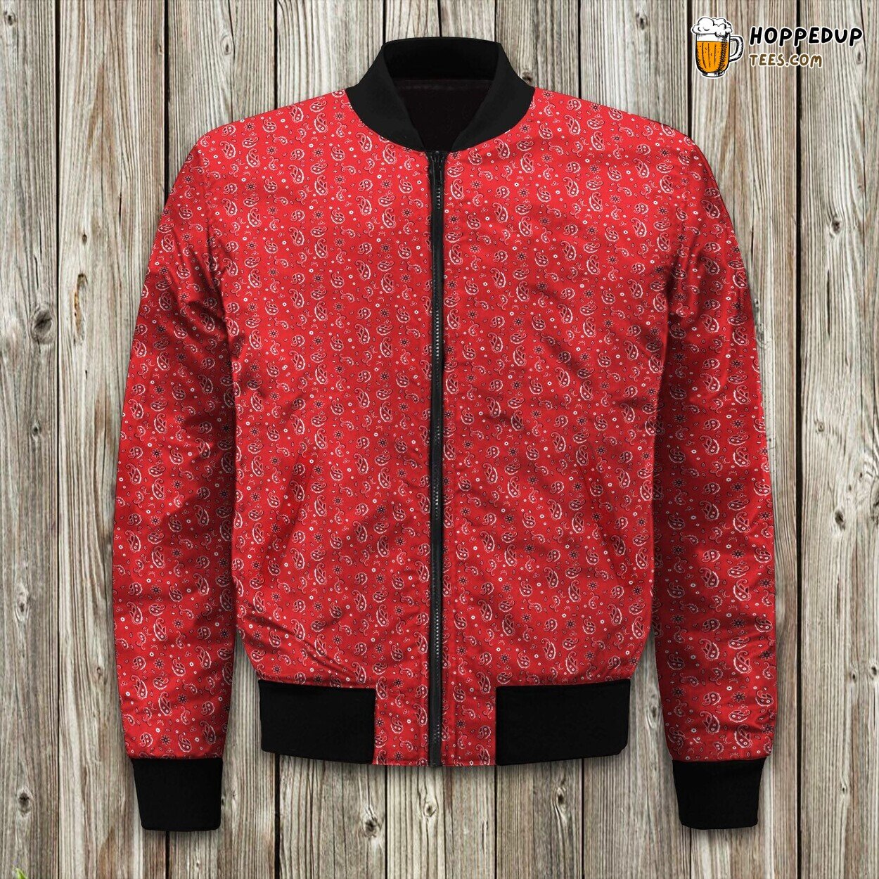 Western Paisley Cc Bomber Jacket