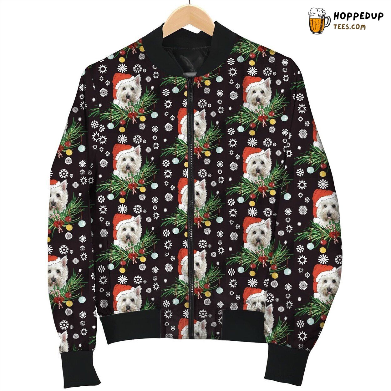 Westie Christmas Bomber Jacket