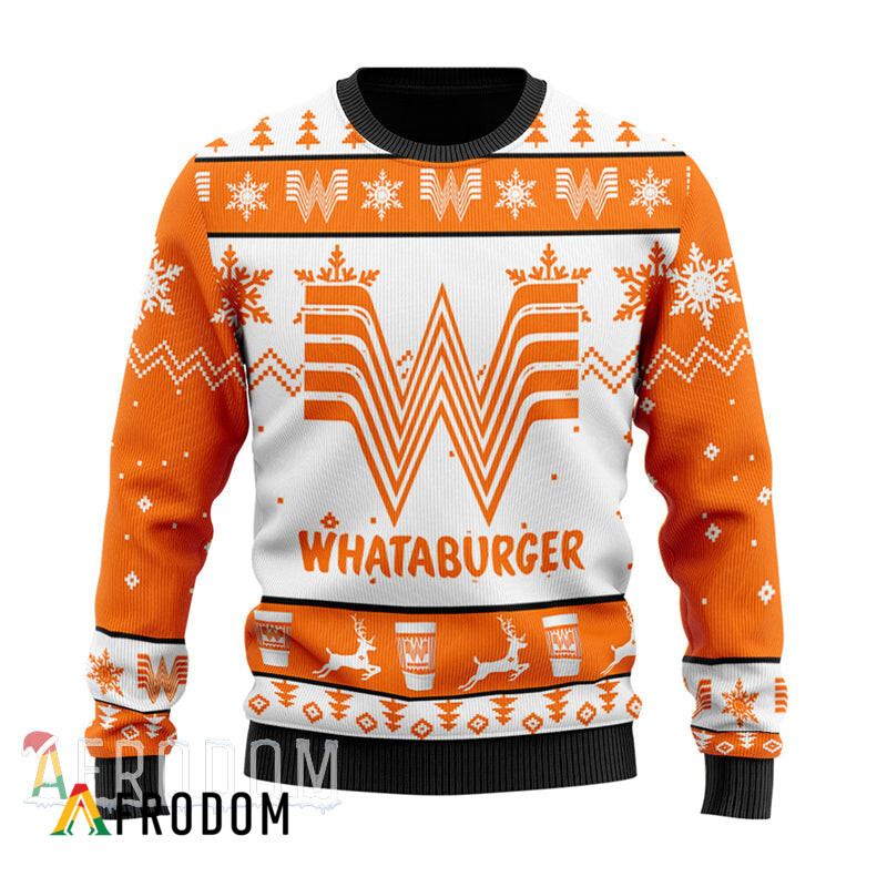 Whataburger Fan Festive Christmas Sweater HU