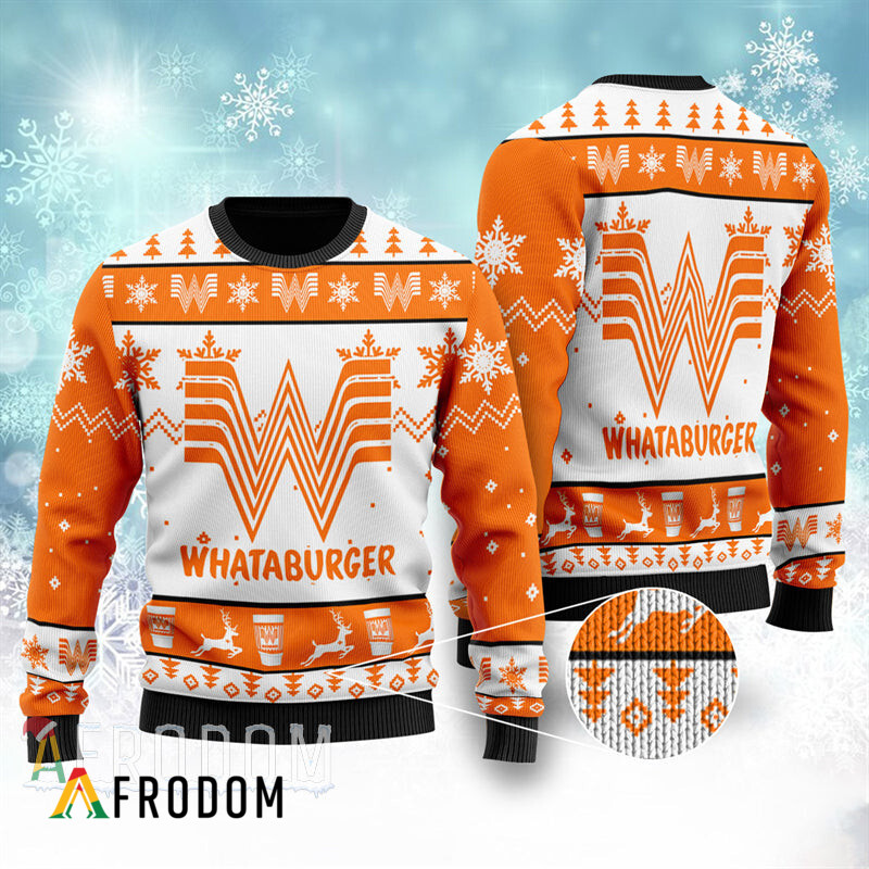 Whataburger Fan Festive Christmas Sweater HU