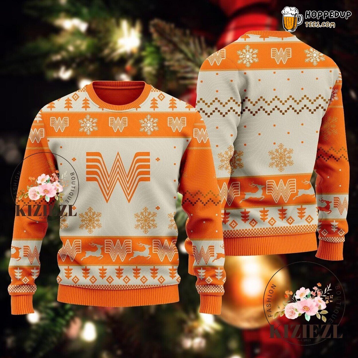Whataburger Ugly Christmas Sweater Men Fast Food Themed Gift
