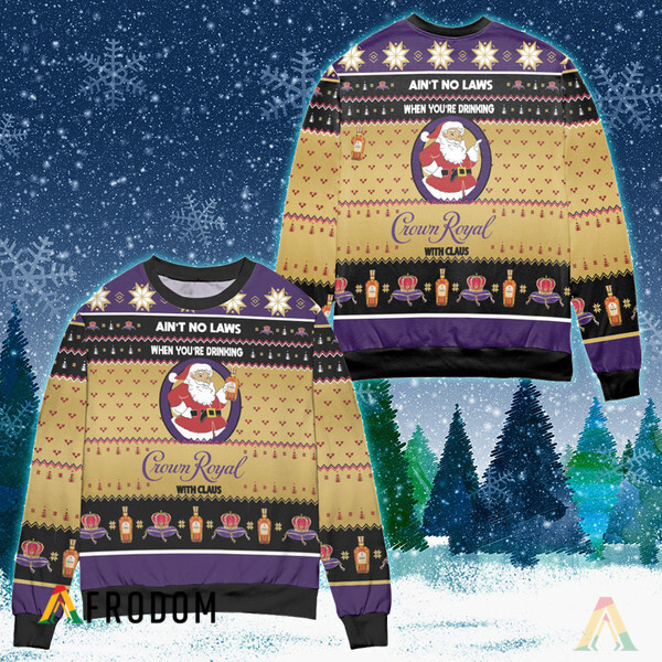 When You�Re Drinking Crown Royal With Santa Claus Ugly Sweater HU