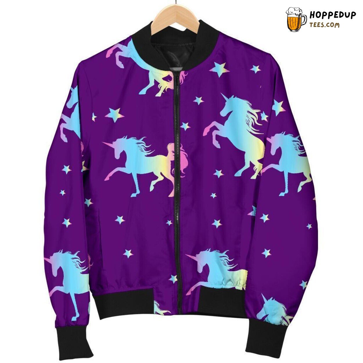Whimsical Unicorn Fantasy Design Men’s Bomber Jacket Artistic Pattern Art Whimsical Unicorn Fantasy Design Men’s Bomber Jacket Artistic Pattern Art