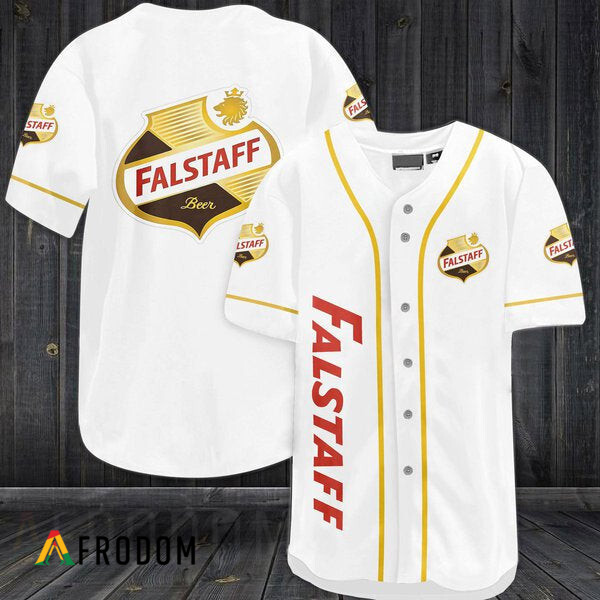 White Baseball Jersey Falstaff Beer HU