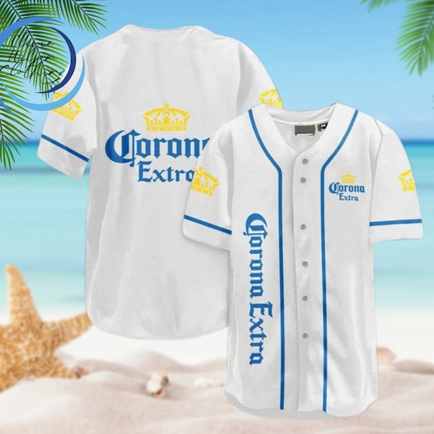 White Corona Light Beer Christmas Baseball Jersey HU