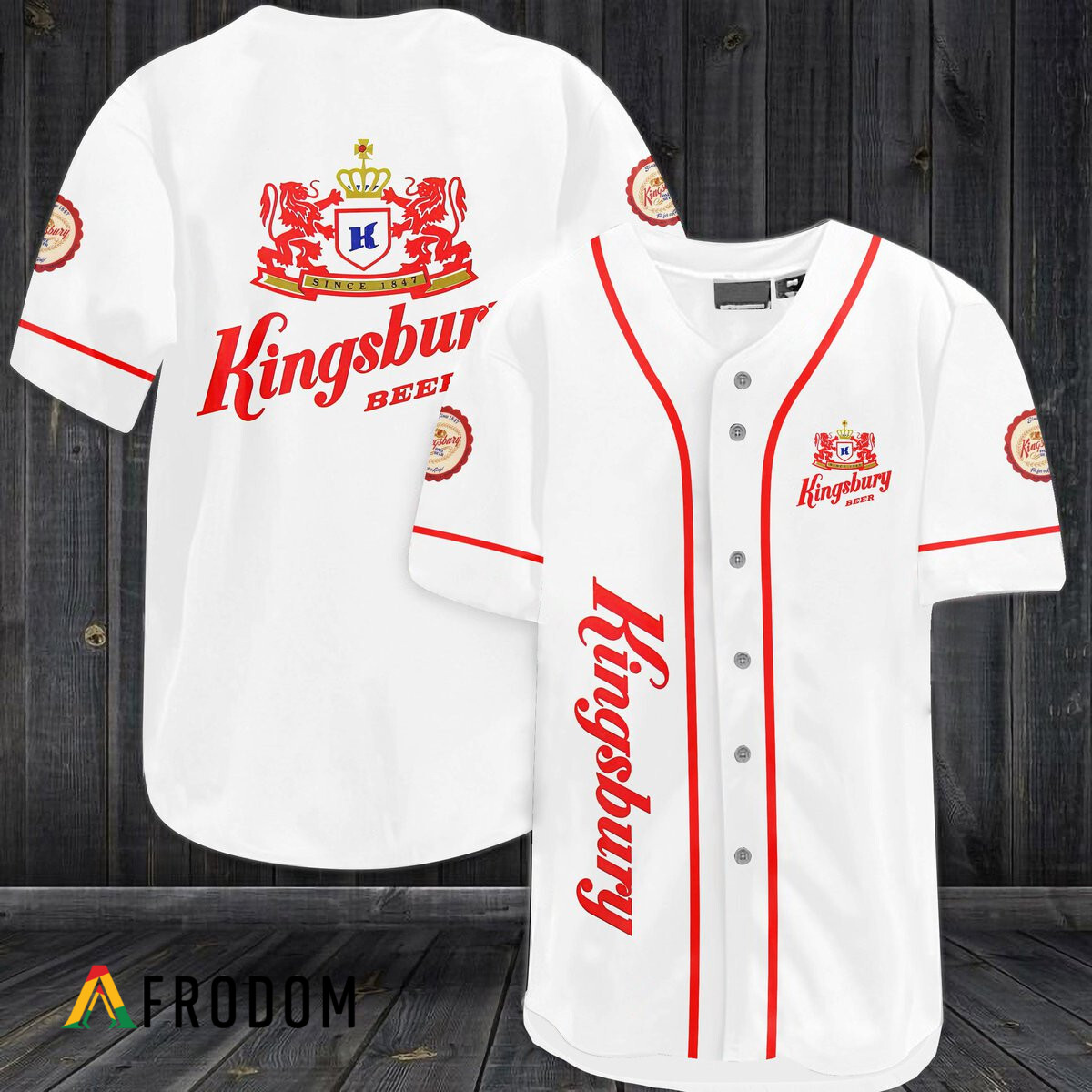 White Kingsbury Beer Jersey HU