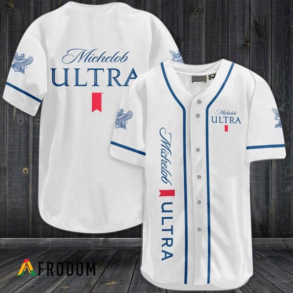 White Michelob Ultra Baseball Jersey HU