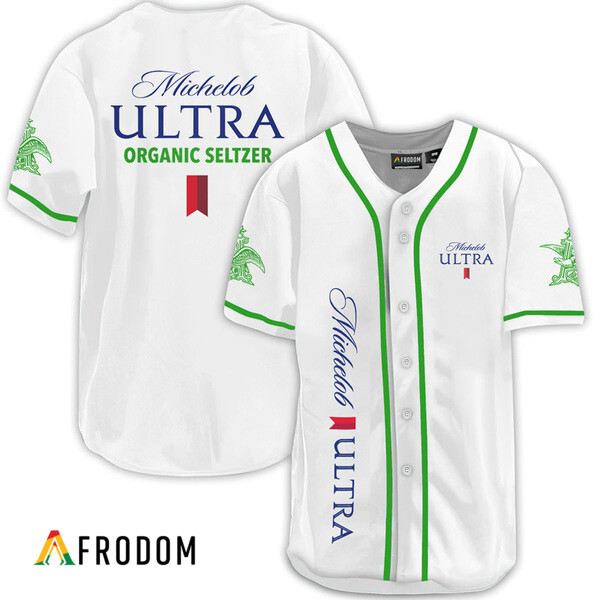 White Michelob Ultra Baseball Jersey HU