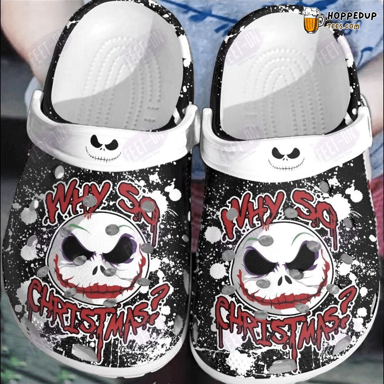 Why So Christmas Joke Jack Skellington Halloween Classic Clogs Shoes Design