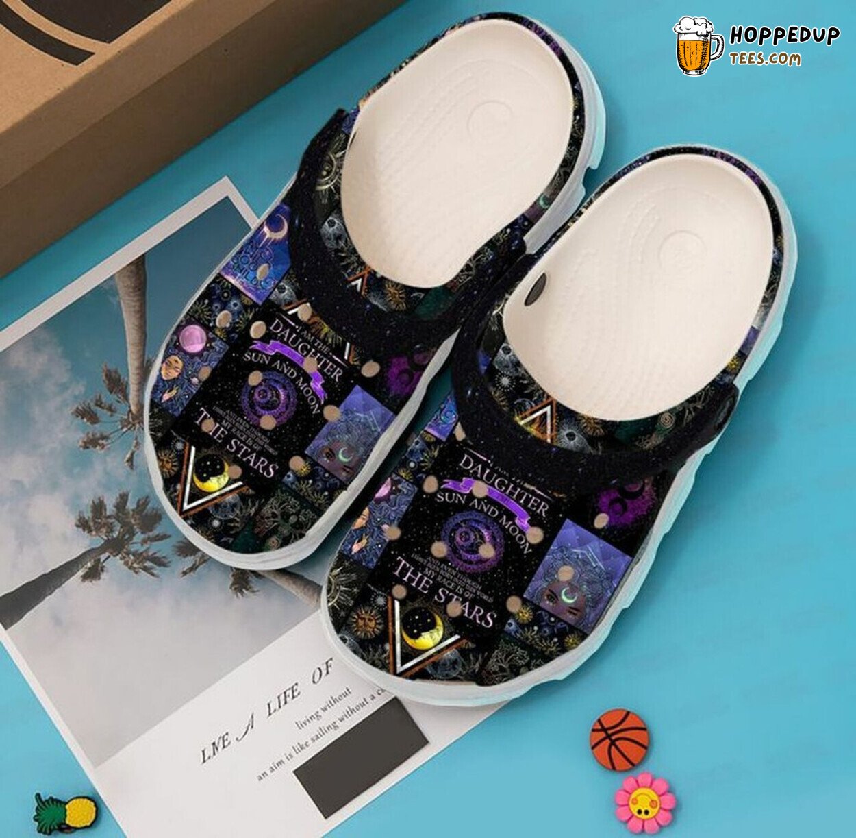 Wicca Sun Moon 102 Lover Gift Rubber Comfortable Unique Clog Shoes