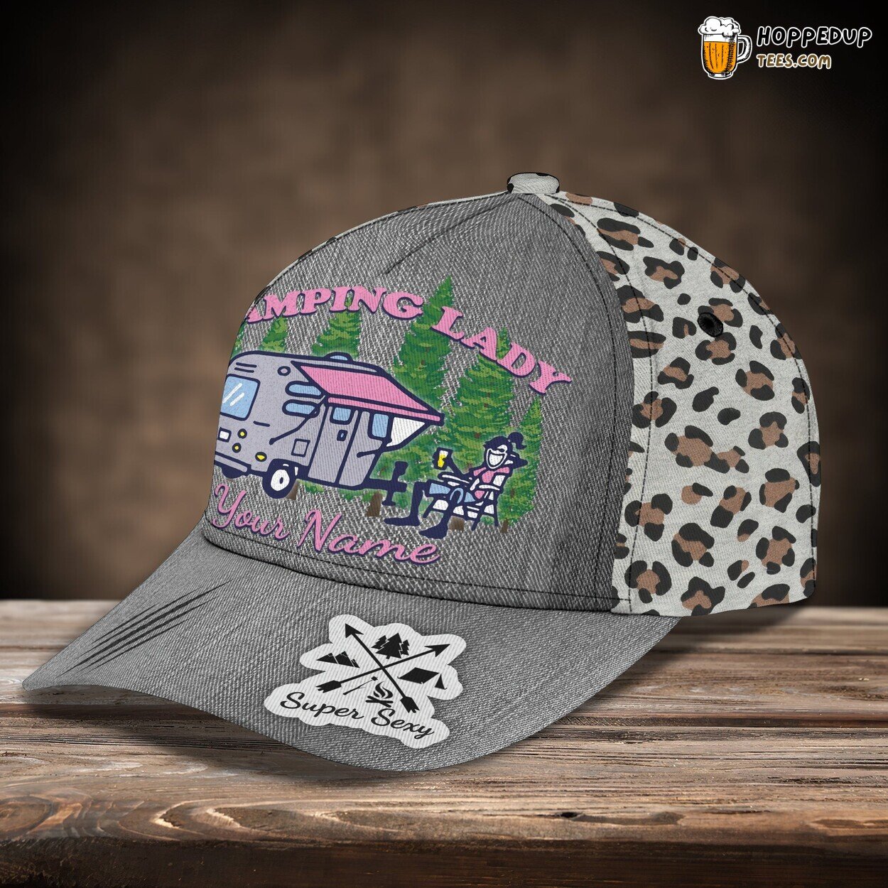 Wild Adventures Await Personalized 3D Cap Celebrating Camping Lady Spirit