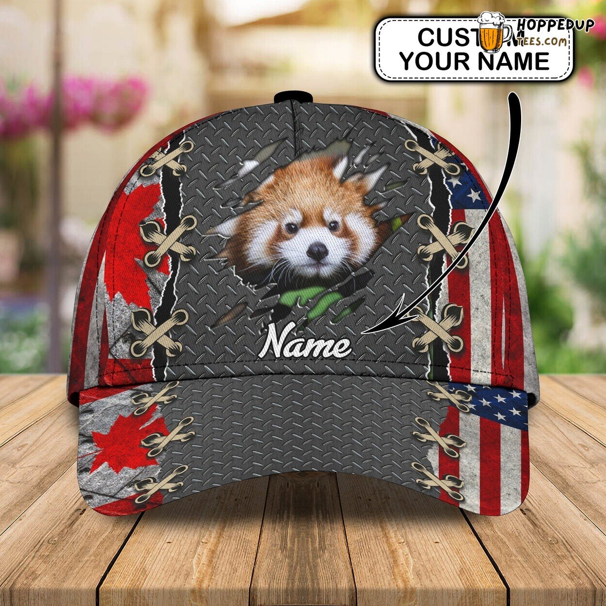 Wild and Free 3D Classic Cap Embracing the Essence of Red Panda Design