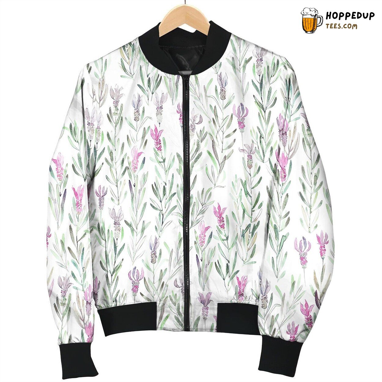 Wild Lavender Watercolor Bomber Jacket