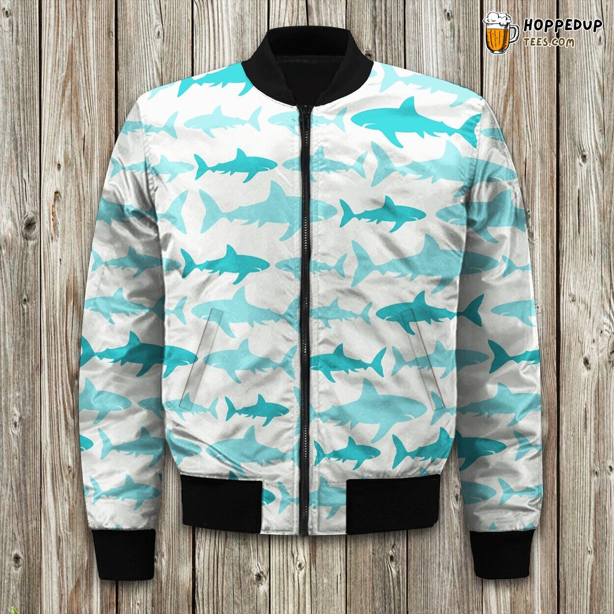 Wild Striped Zebra Winter Bomber Jacket Unique Tailored Stylish Comfort