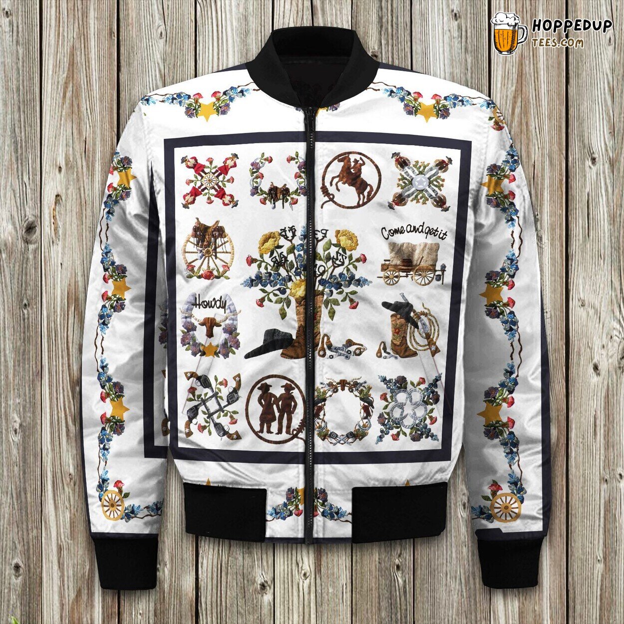 Wilderness Animals Winter Bomber Jacket Tailored Precision Unique Design