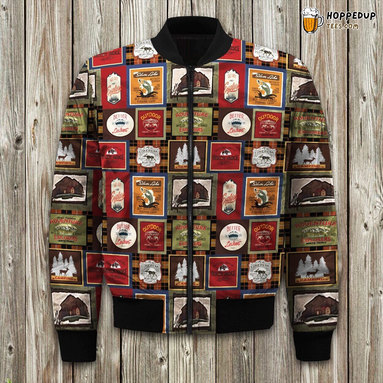 Wilderness Cabin Lodge Bomber Jacket