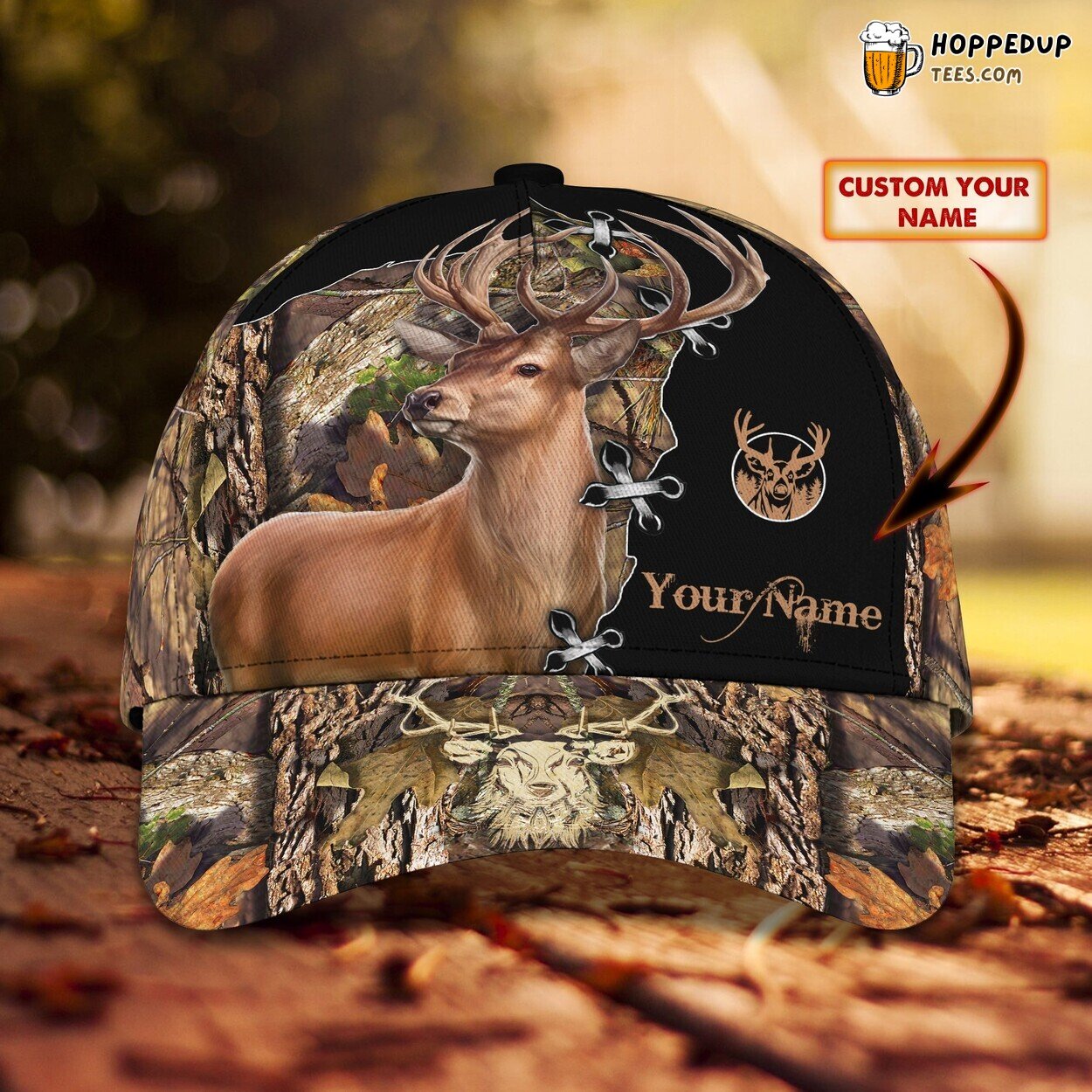 Wilderness Embrace Personalized 3D Classic Cap Tribute to Deer Hunting