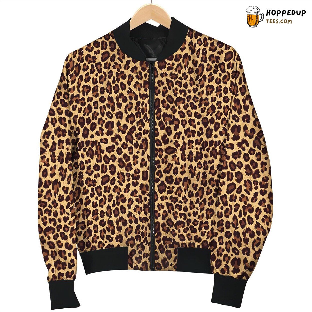 Wildlife Leopard Skin Bomber Jacket