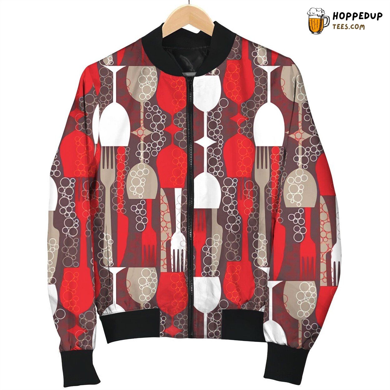 Wine Lover Elixir Enthusiasm Winter Bomber Jacket Vineyard Pride