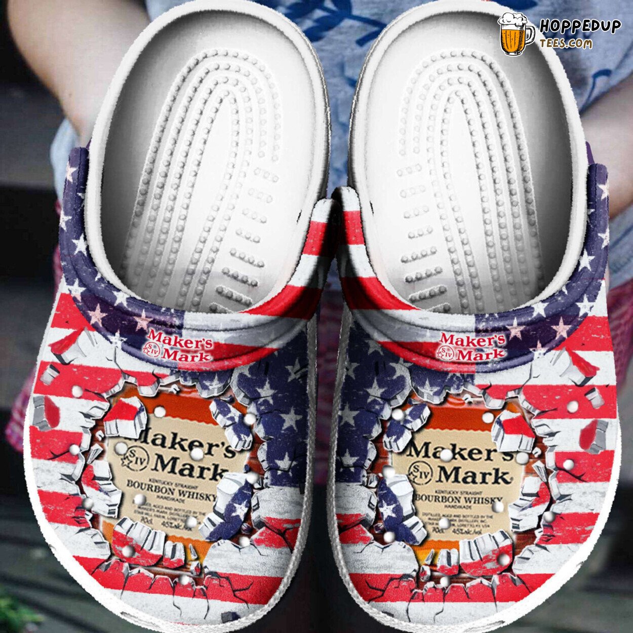Wine Whiskey Makers Mark Flag Lover Gift Comfortable Clog Shoes