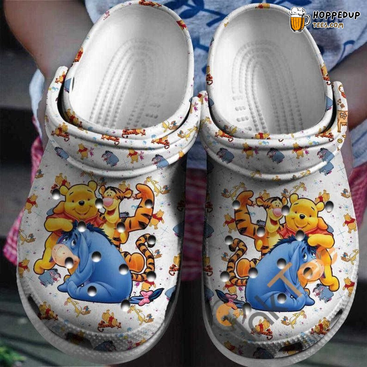 Winnie Pooh Cartoon Movie Themed Comfortable Unique Clog Shoes