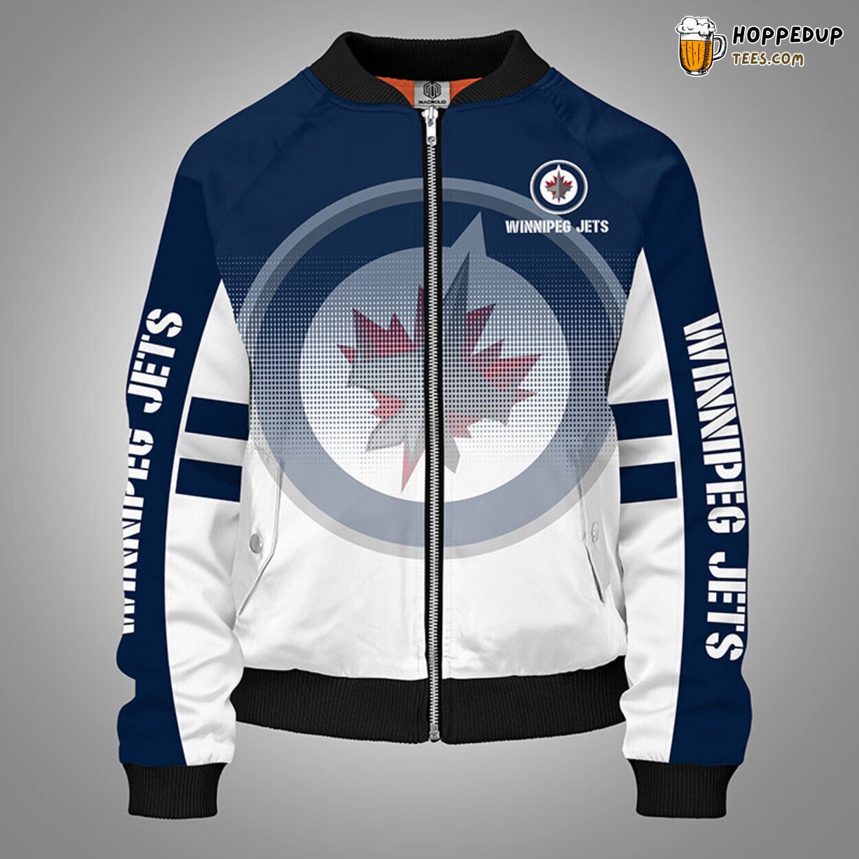 Winnipeg Jets NHL Blue Unisex Themed Unique Bomber Jacket Stylish Edition