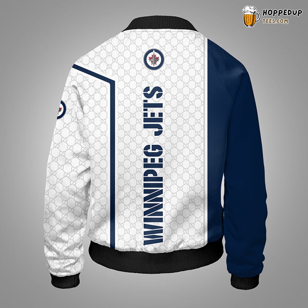Winnipeg Jets NHL Stylish Blue Bomber Jacket Unique Look Distinctive
