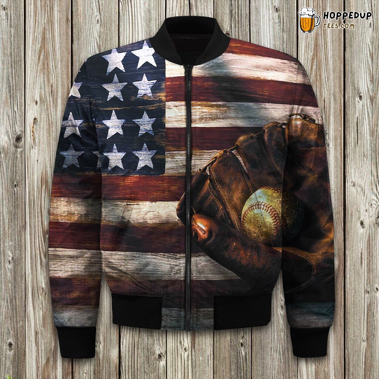 Winter Baseball Motif Bomber Jacket Tailored Unique Elegance Design