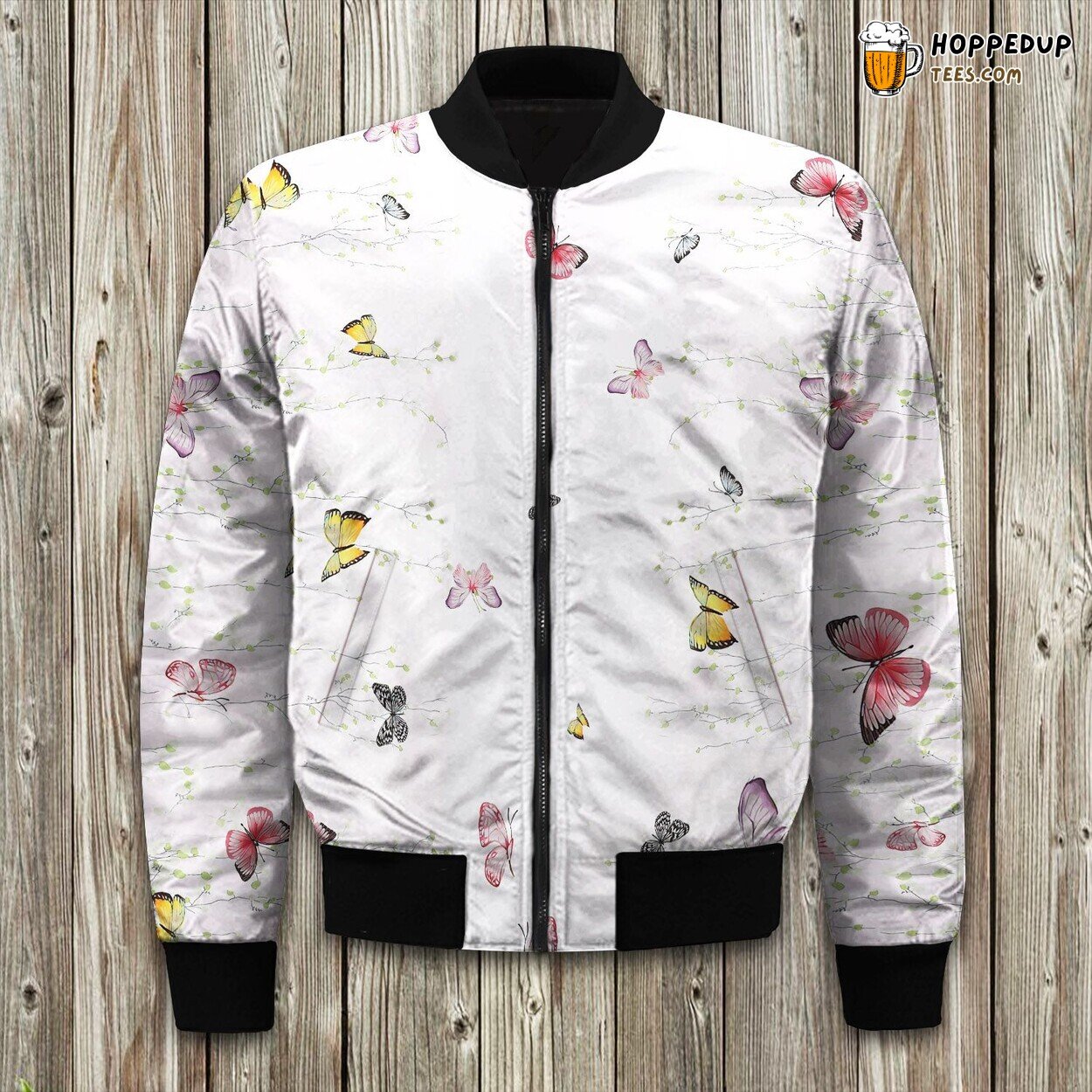 Winter Bomber Jacket Butterfly Tree Crafted Tailored Precision Fit