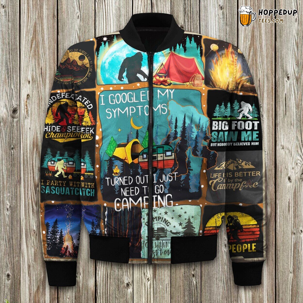 Winter Bomber Jacket Camping Big Foot Tailored Crafted Precision Fit
