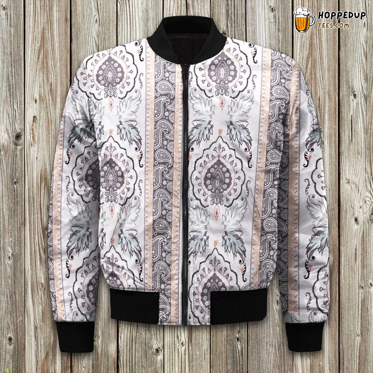 Winter Bomber Jacket Darcy Coral Gray Comfort Series Elegance Luxurious Warm