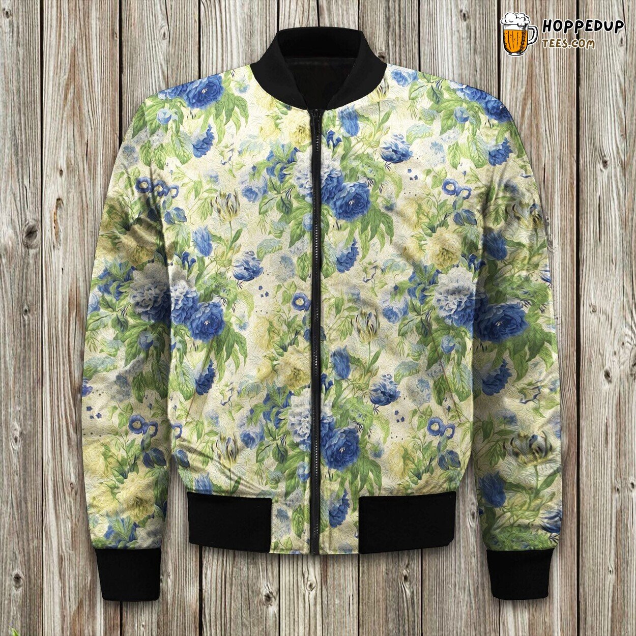 Winter Bomber Jacket Floral Flourish Waverly Design Warm Quality