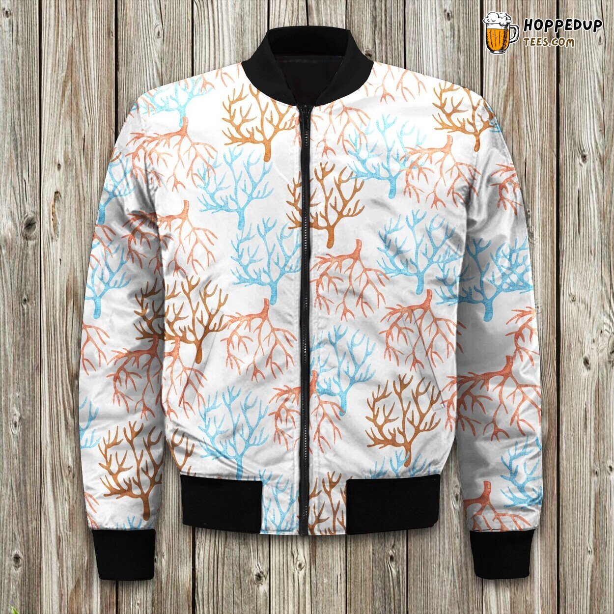 Winter Bomber Jacket Oceanaire Essence with Seafoam Radiance