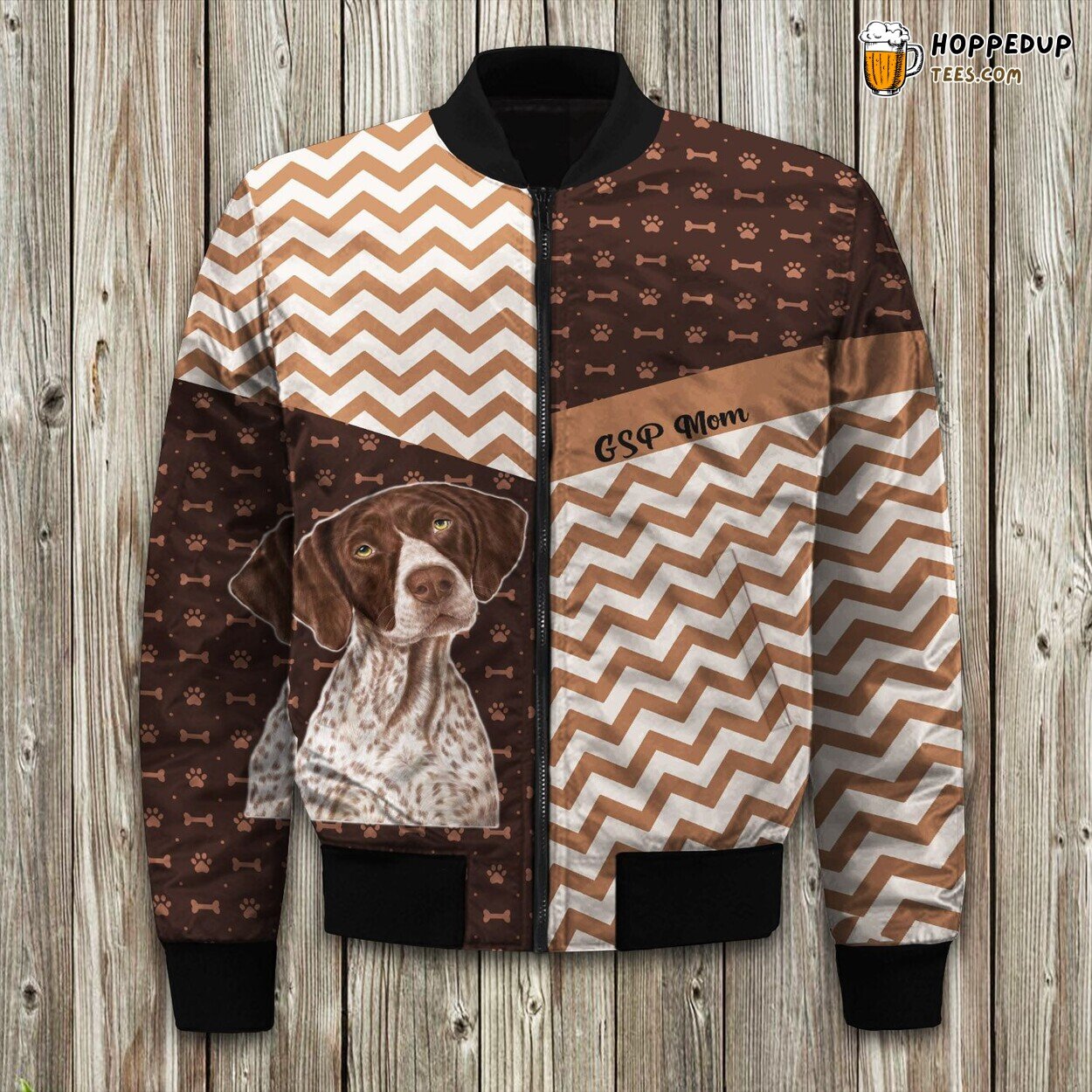 Winter Bomber Jacket Unique German Shorthaired Pointer Stylish Collection