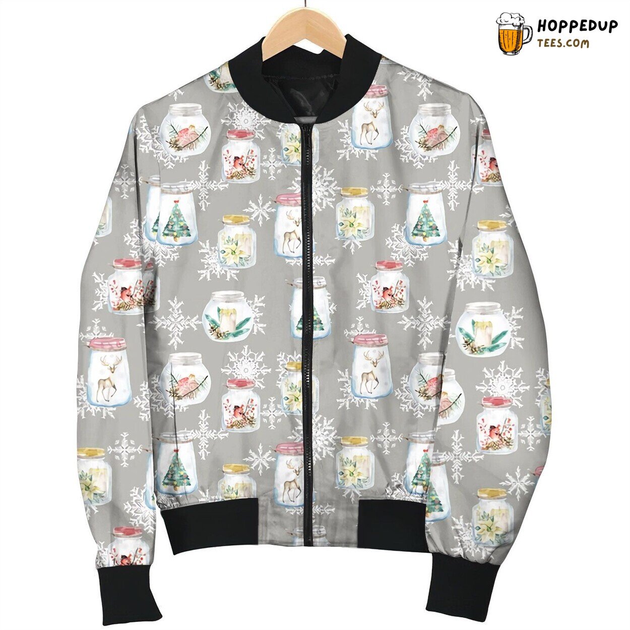 Winter Christmas Exclusive Bomber Jacket Design Luxurious Warm Comfort