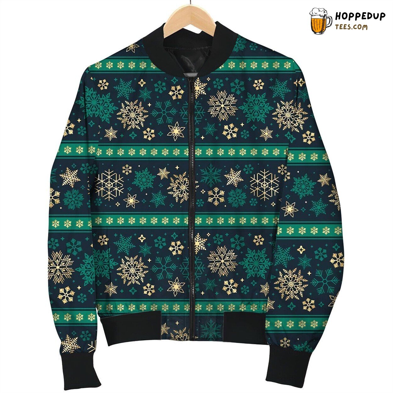 Winter Snow Vintage Bomber Jacket