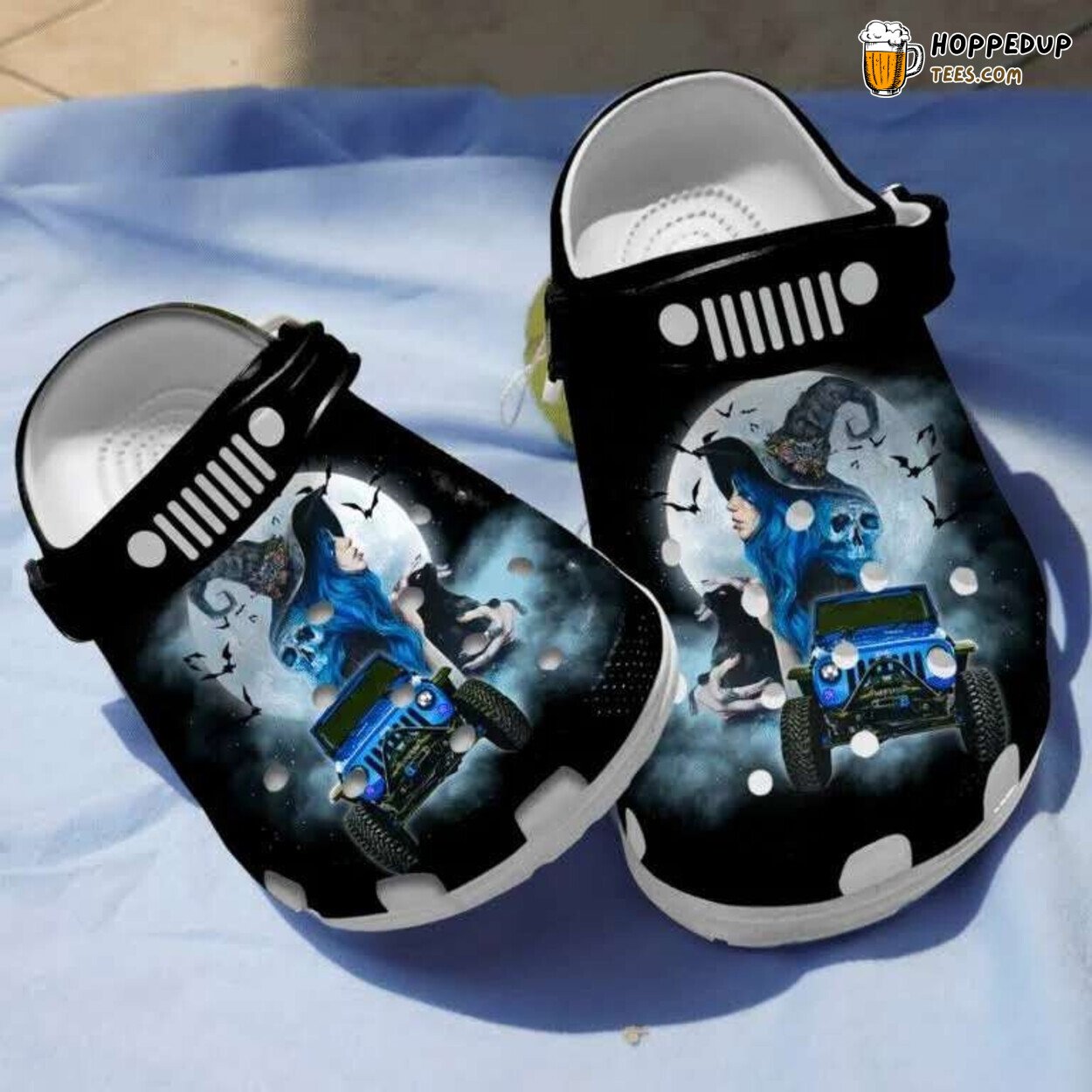Witches Jeep Lover Themed Comfortable Clog Shoes Unique Style