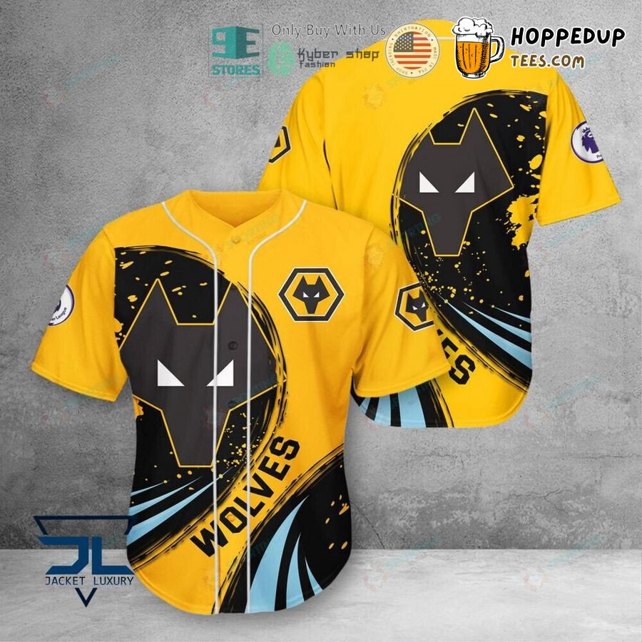 Wolverhampton Wanderers FC Gold Baseball Jersey Unisex Shirt