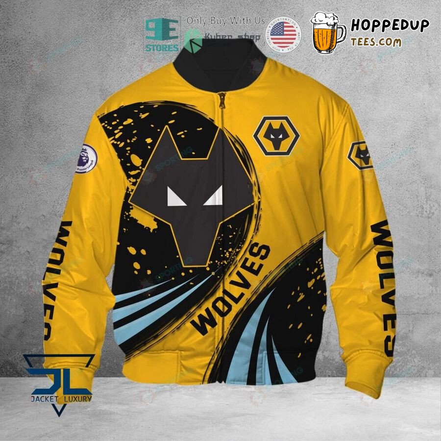 Wolverhampton Wanderers FC Striking Gold Bomber Jacket Trend