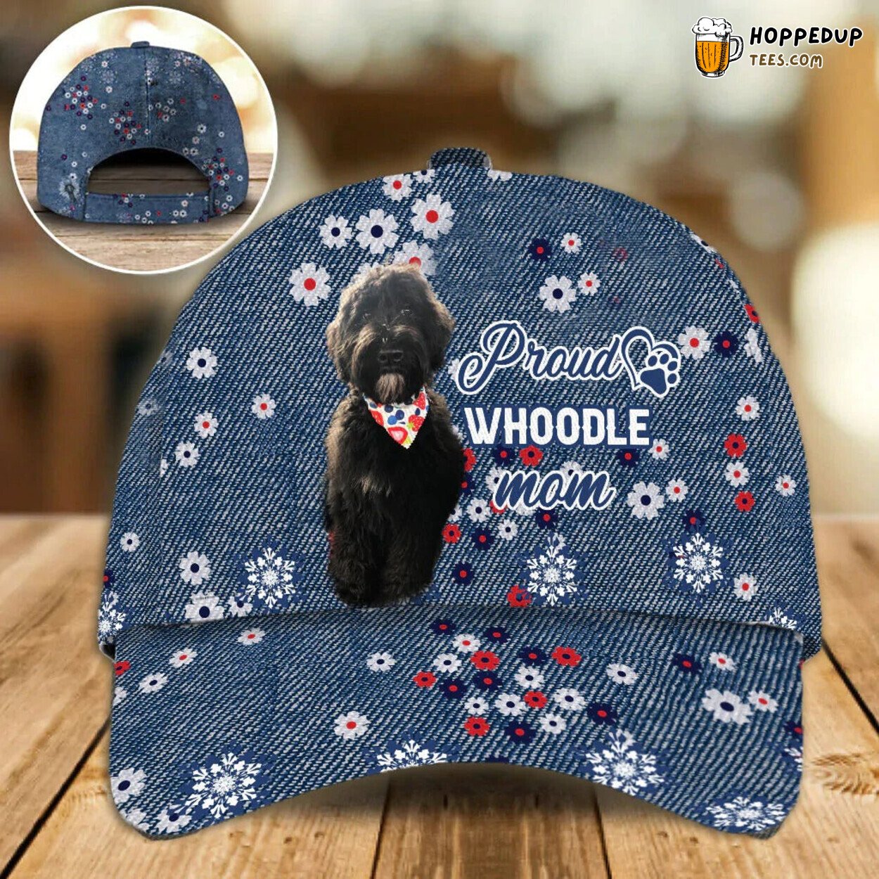 Women’s Baseball Cap Hat Dog Breed Emblem Proud Mom Classic Design