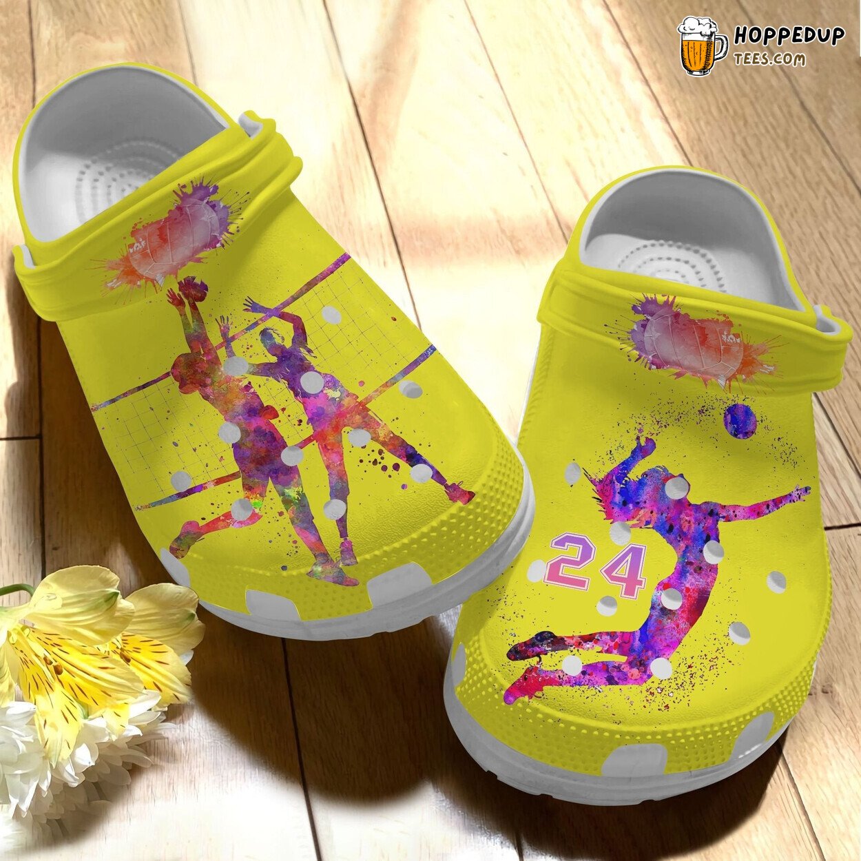 Women’s Birthday Gift Colorful Volleyball Sport Custom Shoes Unique