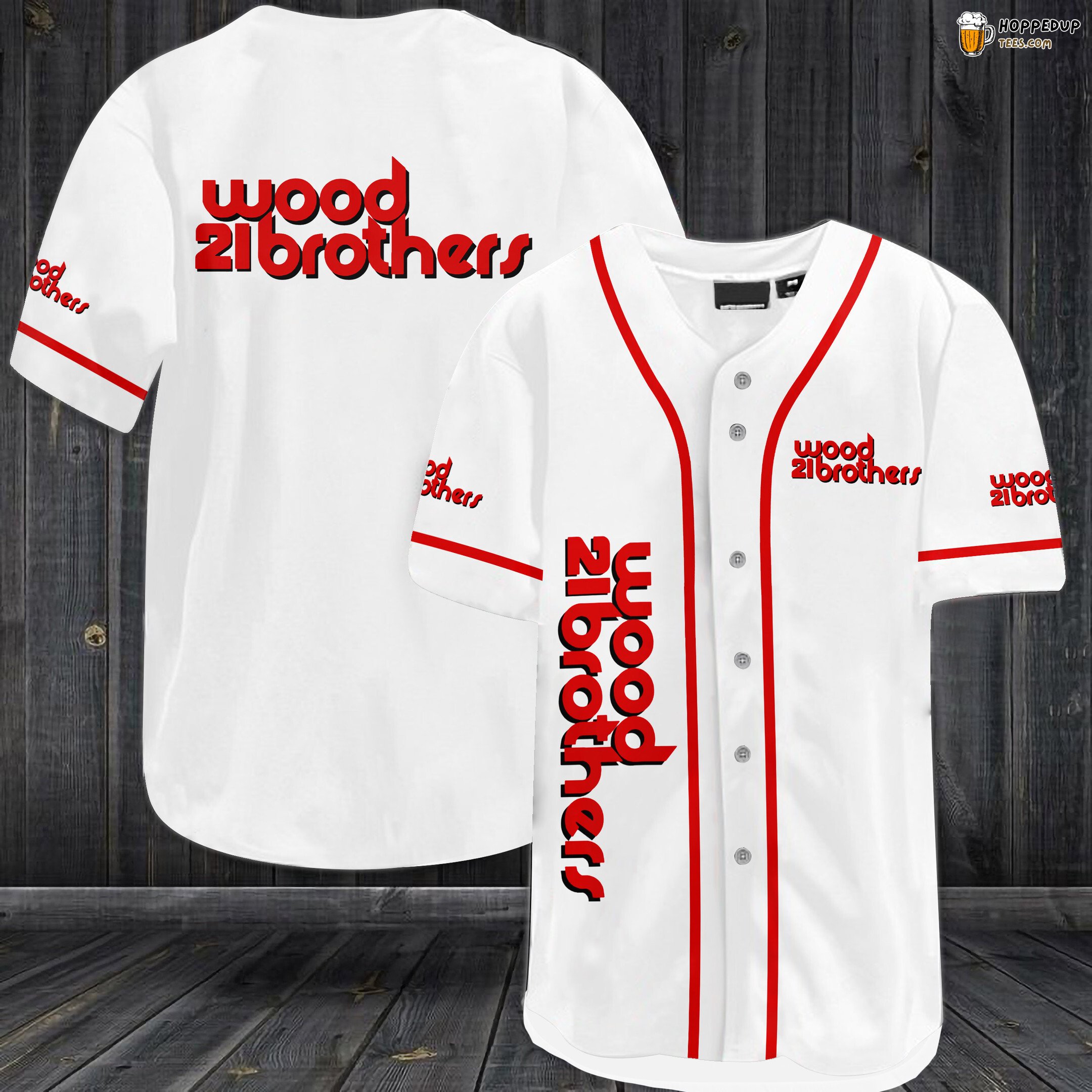 Wood Brothers Racing Car Team Baseball Jersey White Unisex Jersey Shirt