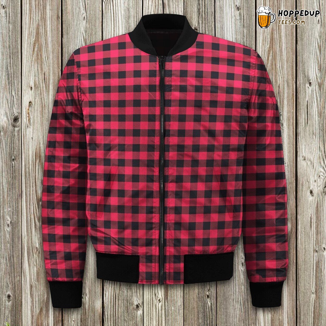 Woolrich Check Red Elite Winter Bomber Jacket Premium Warmth Style