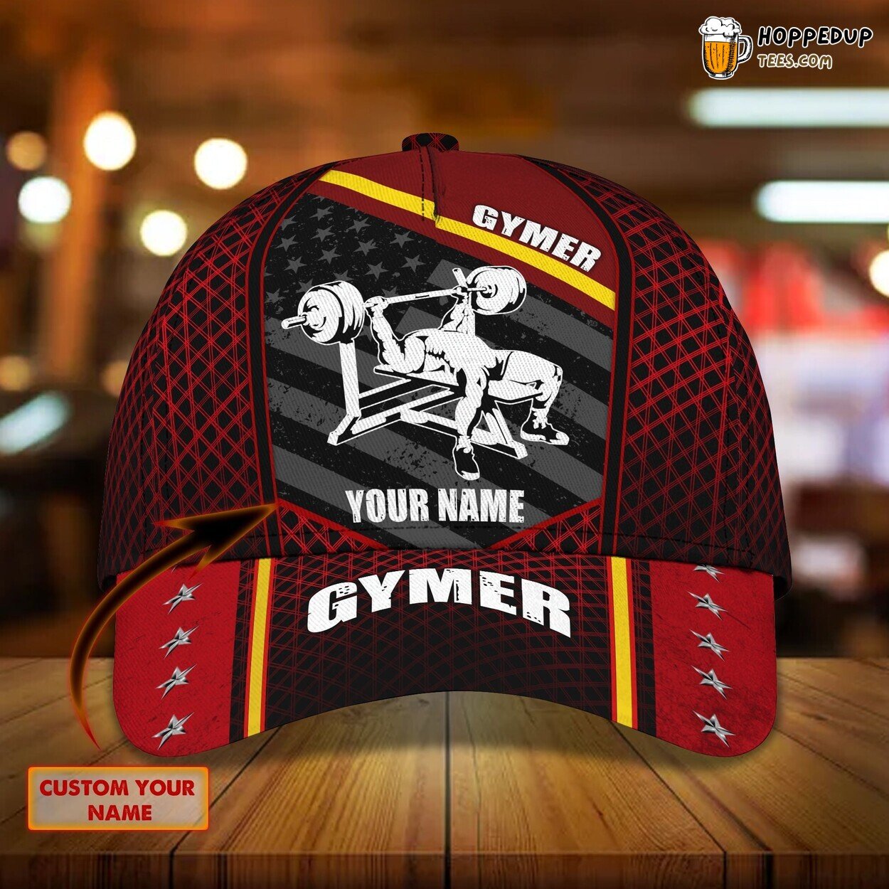 Workout Enthusiast’s Personalized 3D Gym Classic Cap Perfect Fit Design