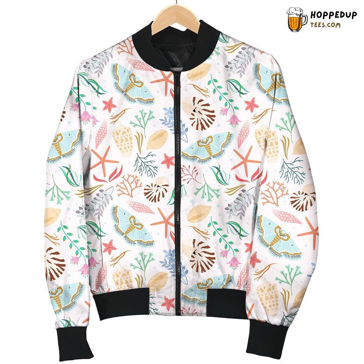World Ocean Day Tribute Winter Bomber Jacket Conservation Message
