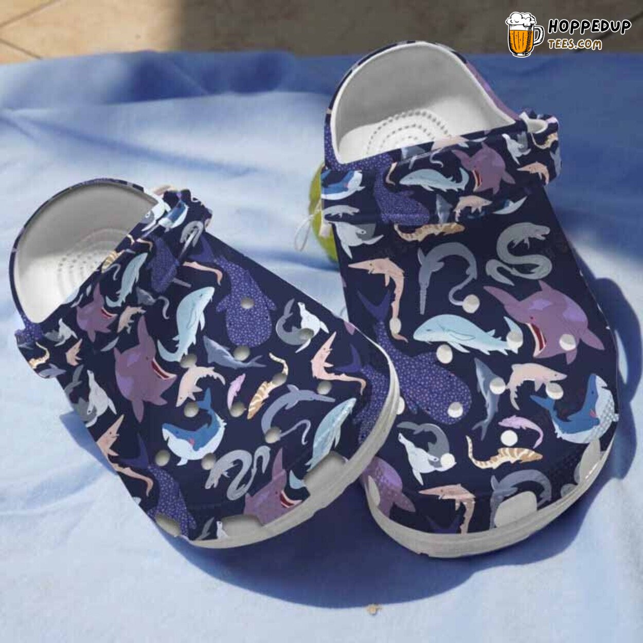 World Of Shark Themed Kids Children Comfortable Clogs Shoes Gift