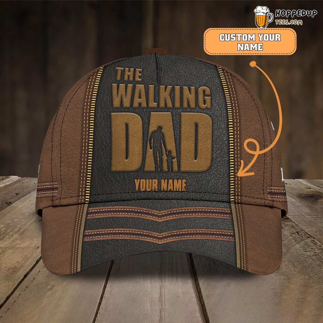 World’s Best Dad 3D Classic Cap Personalized Name Celebration Edition